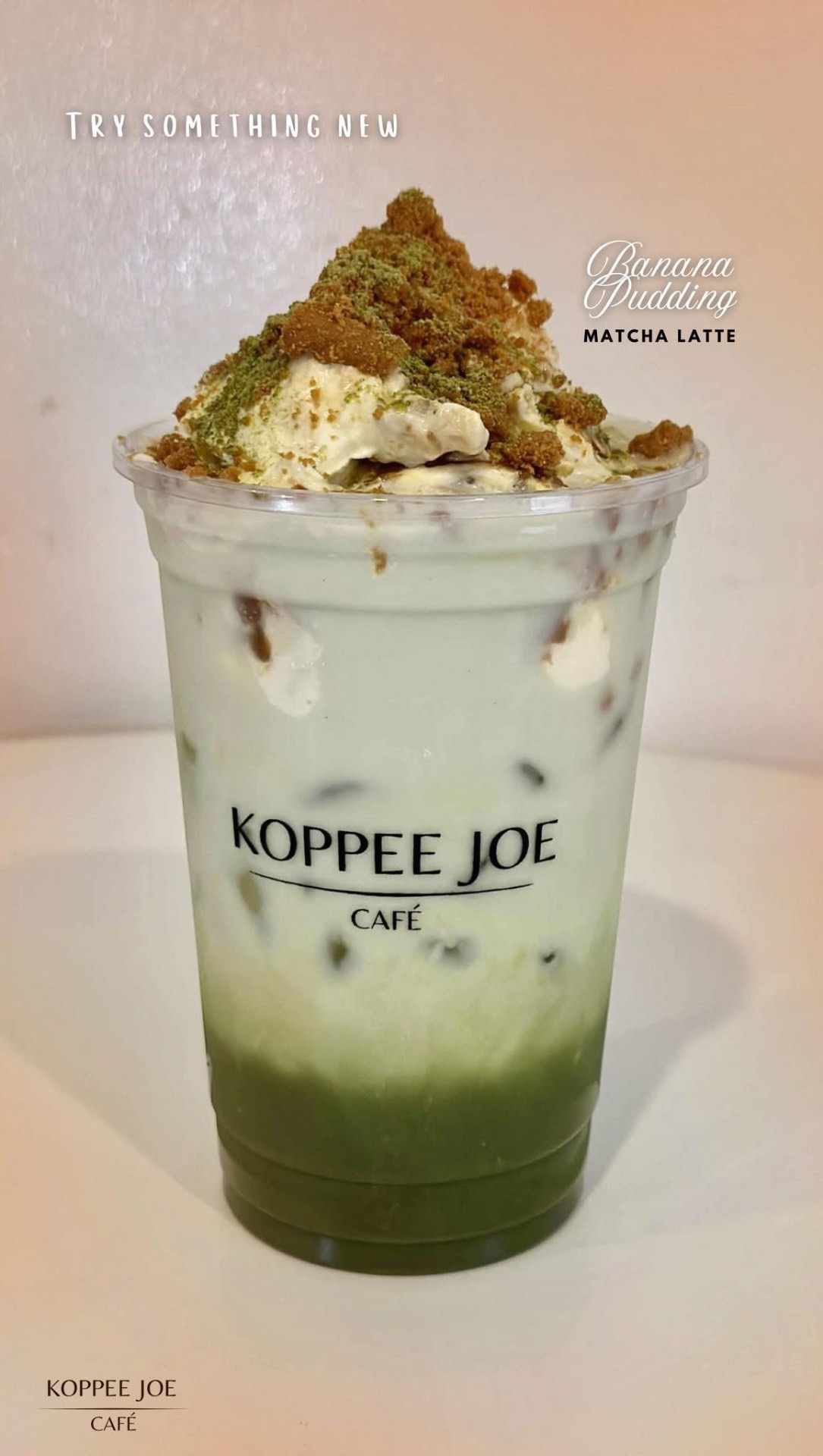 Banana pudding matcha latte